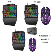 T-WOLF Mobile Gaming One-Handed Keyboard，Specification： TF-900 Set