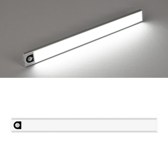 Intelligent Automatic Human Body Induction Wireless LED Lamp 20cm(Silver + White Light)
