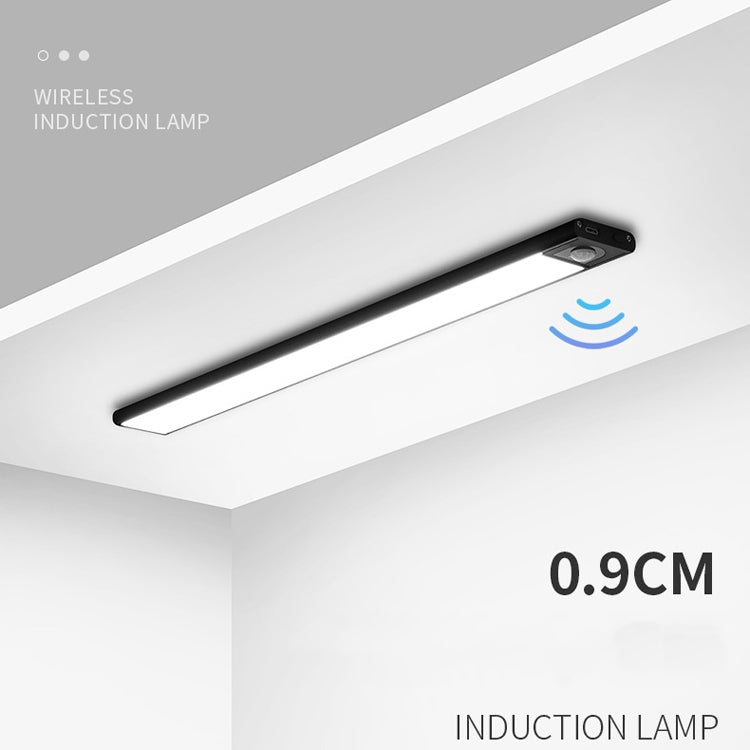 Intelligent Automatic Human Body Induction Wireless LED Lamp 80cm(Black + White Light)