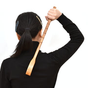 BQR01 Back Scratcher Long Handle Wooden Massage Scratcher, Style: Round Nature Color