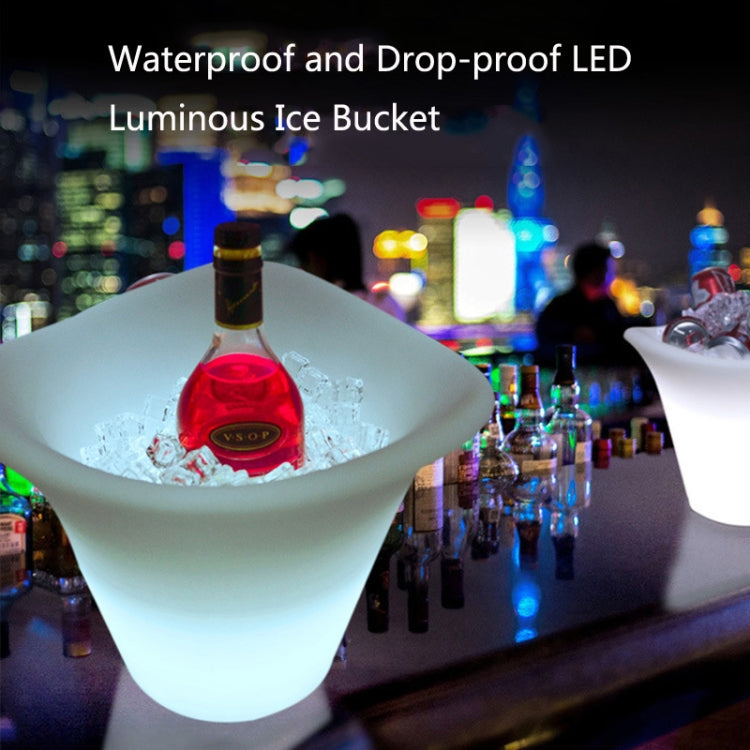 ES-IC014 Water-resistant LED Luminous Ice Bucket For Bars, US Plug, Size: 27x27x30cm