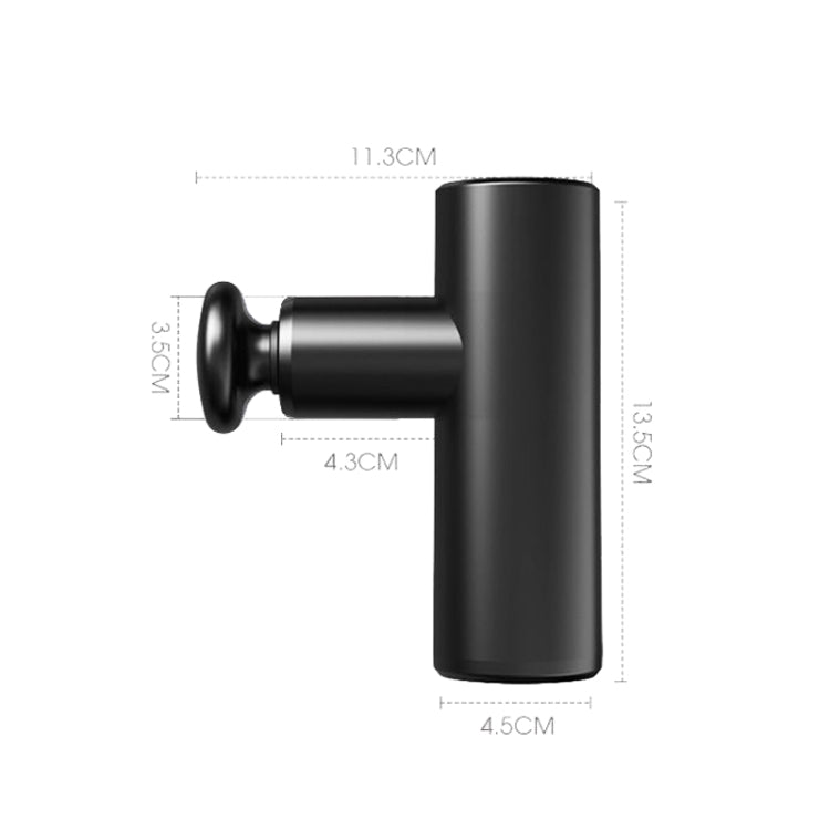 SX-566 Mini Muscle Massager Portable Brushless Motor Fascia Gun(Black)