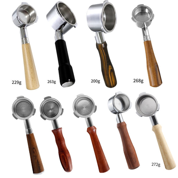 DL-1 Zinc Alloy Coffee Maker Bottomless Handle For Dongling, Style: Red Gem Without Buckle