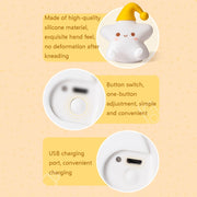 Silicone Star Colorful Bedside Night Light, Spec: Remote Control