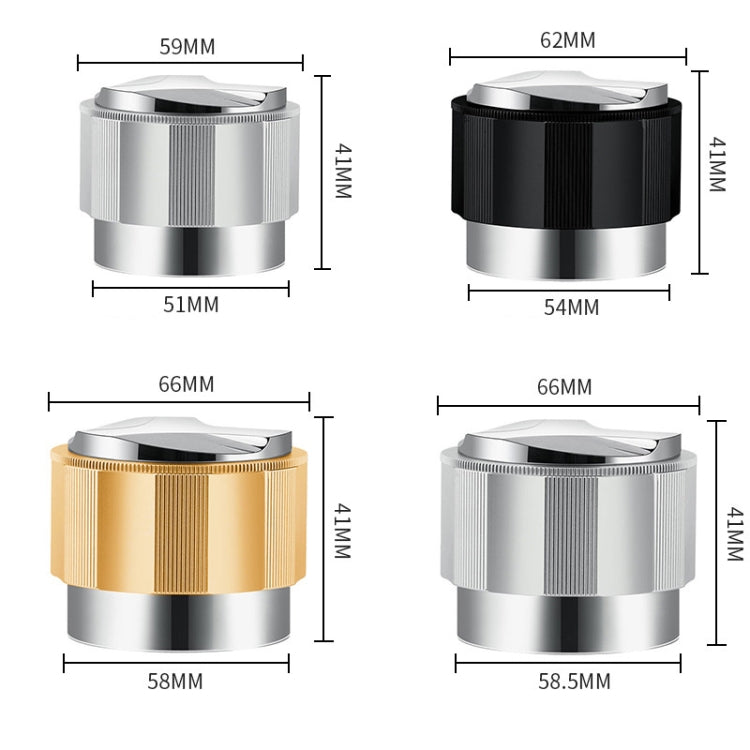 YK33258 Stainless Steel Double-Ended Coffee Cloth Dispenser, Size: 51mm(Silver Multilateral Type)