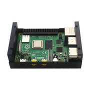 Aluminum Alloy Shell Grid Cooling Box For Raspberry Pi 3 Model B Pi 2/B + Black