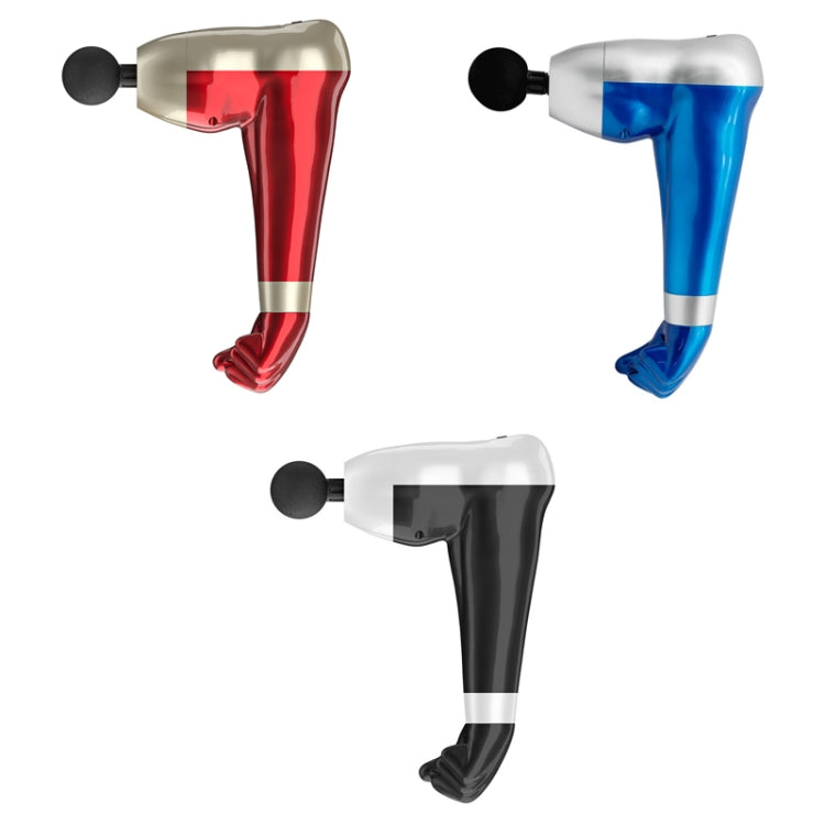 USB Arm Shape Muscle Relaxation Fascia Gun(Black)