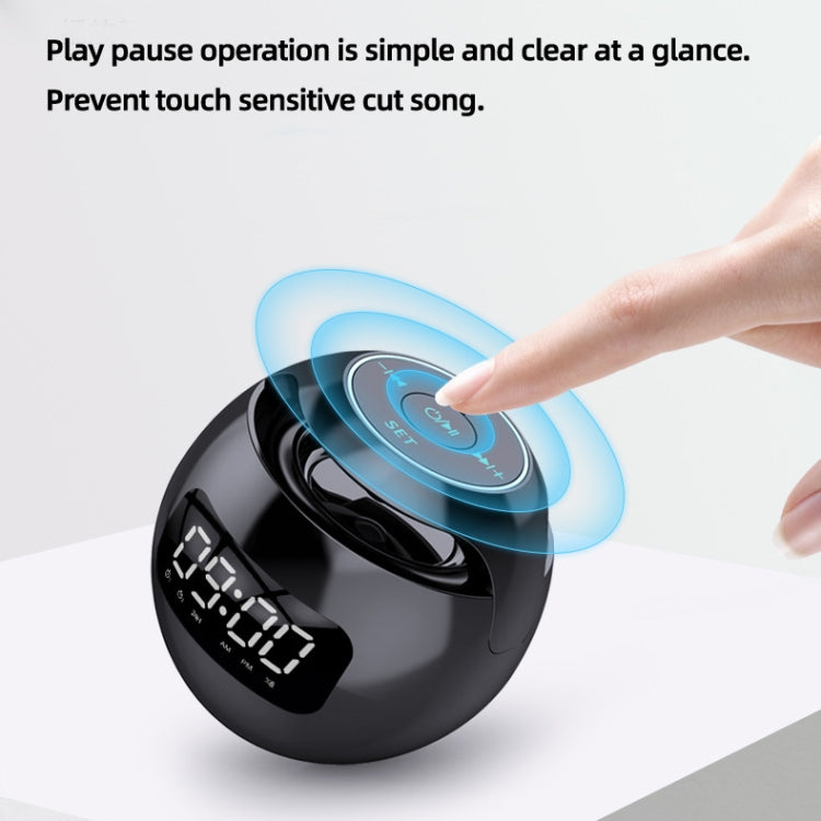 ZXL-G90 Portable Colorful Ball Bluetooth Speaker, Style: Sensor Version (Black)