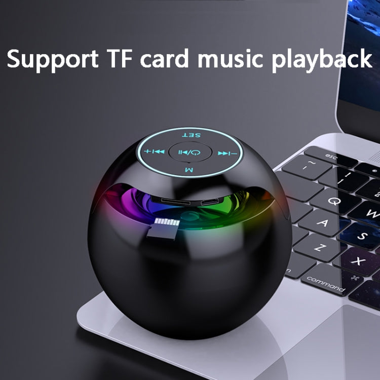 ZXL-G90 Portable Colorful Ball Bluetooth Speaker, Style: Sensor Version (Black)