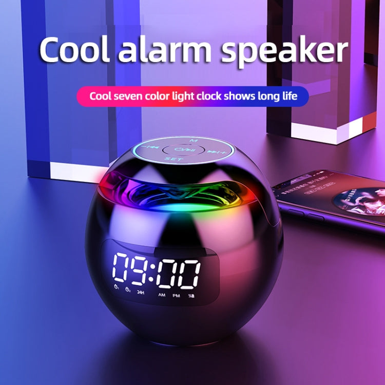 ZXL-G90 Portable Colorful Ball Bluetooth Speaker, Style: Sensor Version (Black)