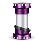 WEST BIKING Mountain Road Bike Screw-In Bearing Bottom Axle(Purple)