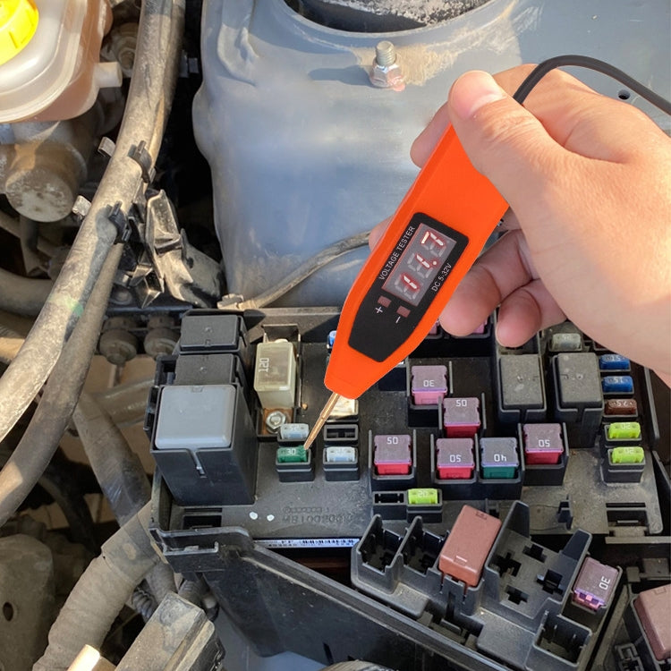 Auto Repair LCD Test Pen Car Circuit Repair Tool(Orange)