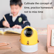 TW-L47 Small Rocket Portable Clock LED Projection Lamp(Beige)