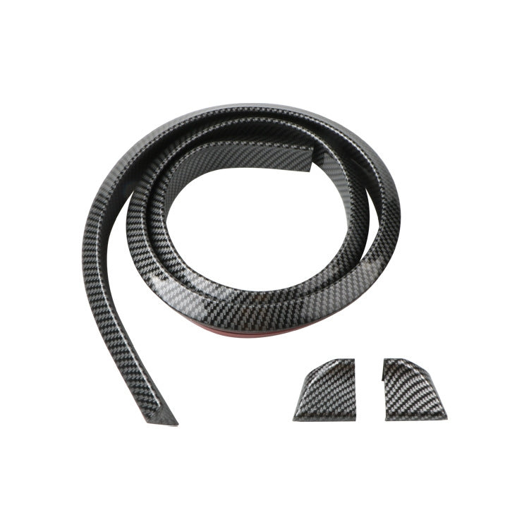 Car Universal Tail Paste Top Wing, Specification: 4.5cm Carbon Fiber Black