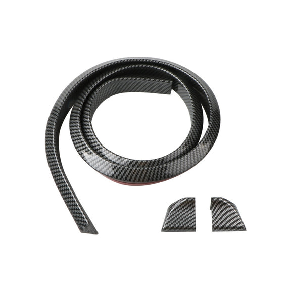 Car Universal Tail Paste Top Wing, Specification: 4.5cm Carbon Fiber Black