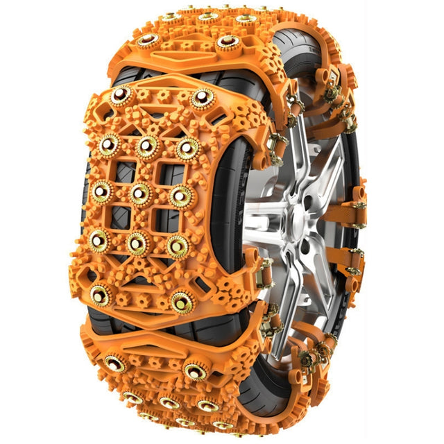 For 175~265cm Snow Emergency Snow Chains For Car SUV General Tires(Yellow 8764A)
