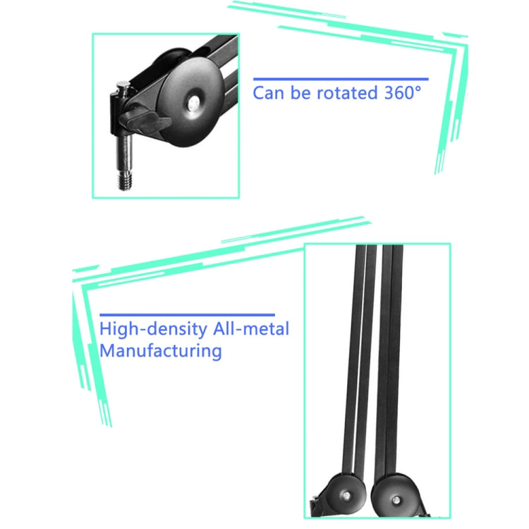 Microphone Desktop Cantilever Stent 360 Degree Rotating Bracket(GAZ-40P W)