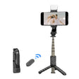 Mini Selfie Stick Integrated Multifunctional Bluetooth Selfie, Specification: Q10S 70cm With Fill Light - Selfie Sticks by PMC TechLife | Online Shopping South Africa | PMC TechLife | Buy Now Pay Later Mobicred