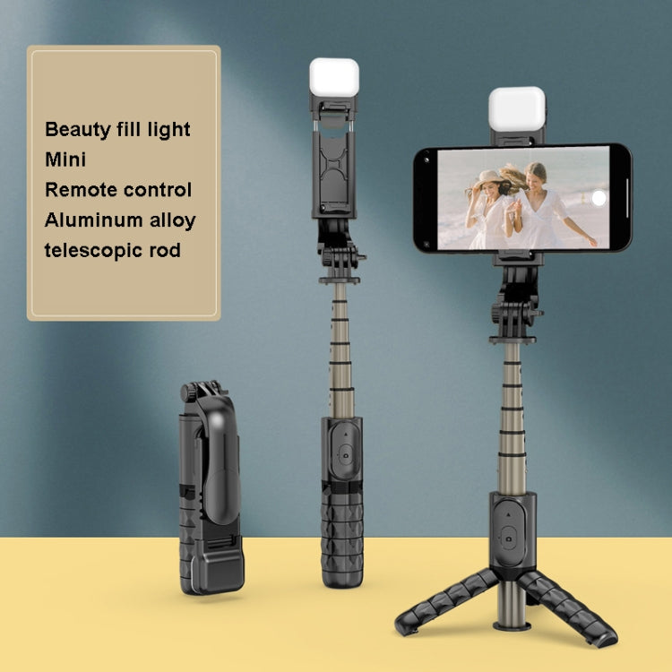 Mini Selfie Stick Integrated Multifunctional Bluetooth Selfie, Specification: Q10S 70cm With Fill Light
