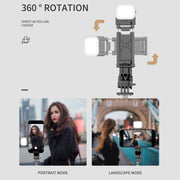 Mini Selfie Stick Integrated Multifunctional Bluetooth Selfie, Specification: Q10S 70cm With Fill Light