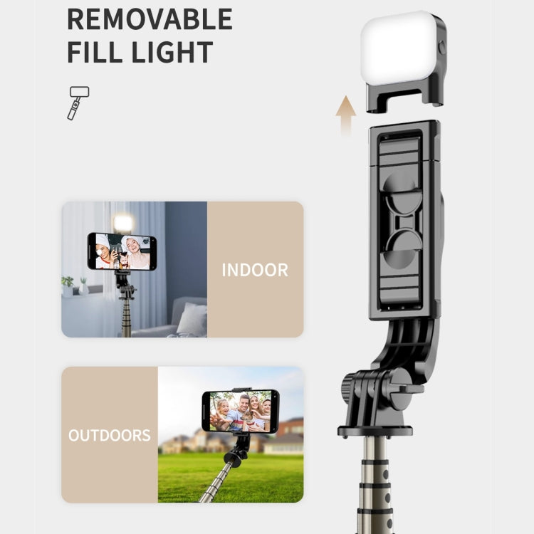 Mini Selfie Stick Integrated Multifunctional Bluetooth Selfie, Specification: Q10S 70cm With Fill Light