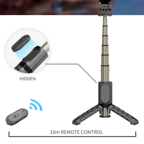 Mini Selfie Stick Integrated Multifunctional Bluetooth Selfie, Specification: Q10 68CM Without Fill Light