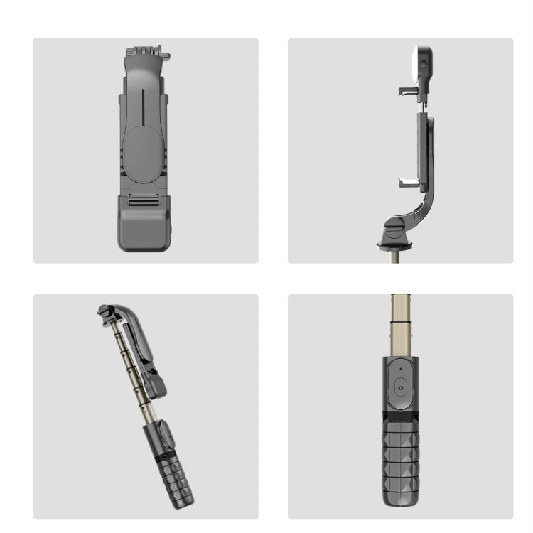 Mini Selfie Stick Integrated Multifunctional Bluetooth Selfie, Specification: Q10 68CM Without Fill Light