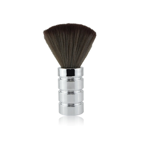 Electroplating Broken Hair Brush Haircut Neck Cleaning Brush(Four-section Silver)