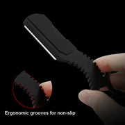 Manual Men Stainless Steel Ring Razor Without Blade(Black)
