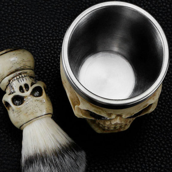 Skull Cleansing Shaving and Foaming Tools, Color Classification: Beard Brush Black