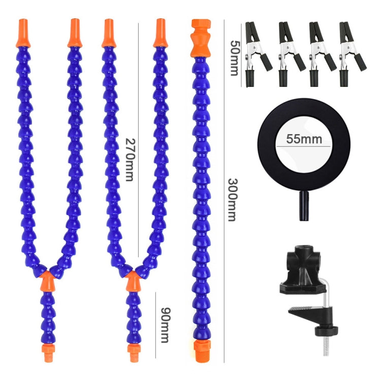 SN5BK-USB 4-Clawed Lamp Adjustable Desktop Soldering Station(Black)