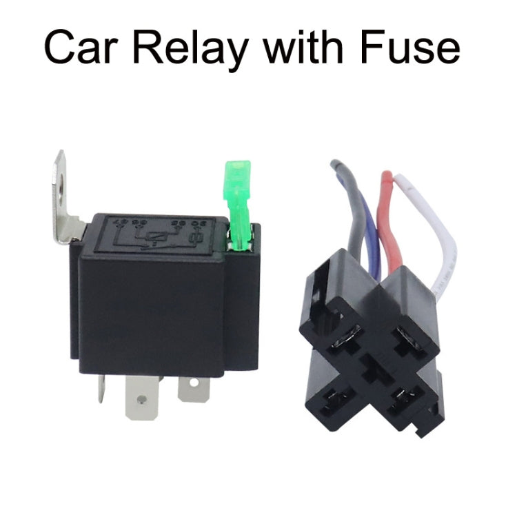 5 Sets JD2912 4 Pin Car Relay With Fuse, Rated voltage: 24V