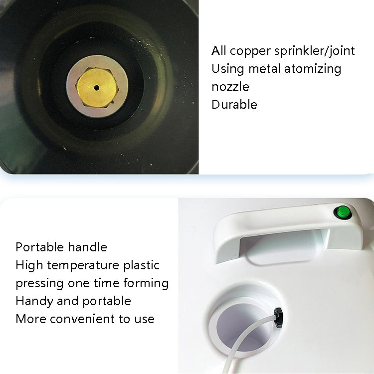 Mist Air Spray Cleaner Disinfectant Air Purifier, Power Plug: UK Plug(White)