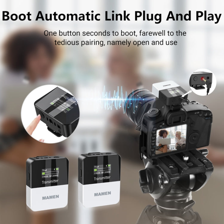 MAMEN KT-W1 Live Single-Reverse Camera Microphone, Specification: 1 in 1