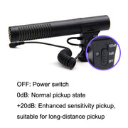 MAMEN MIC-05 Micro SLR Camera Microphone(Black)