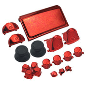 Electroplating Button Set For PS4 Slim(Red)