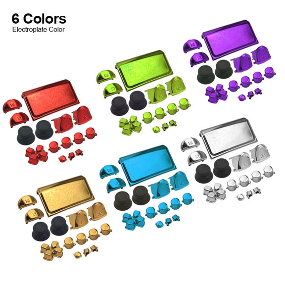 Electroplating Button Set For PS4 Slim(Gold)