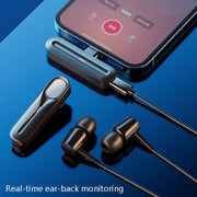 FerTo DX01 Wireless Collar Microphone 2.4G Live Broadcast Equipment, Style: TYPE-C + Charging Bin