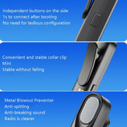 FerTo DX01 Wireless Collar Microphone 2.4G Live Broadcast Equipment, Style: TYPE-C + Charging Bin