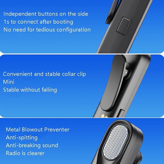 FerTo DX01 Wireless Collar Microphone 2.4G Live Broadcast Equipment, Style: TYPE-C + Charging Bin