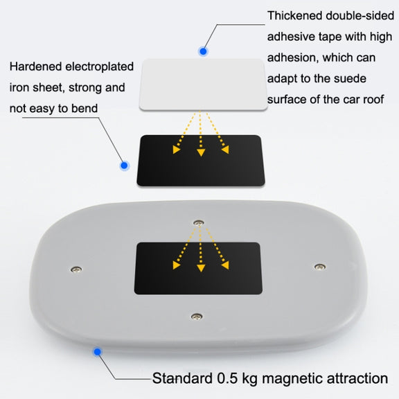 Y-975 Car Reading LED Trunk Light(Beige Shell