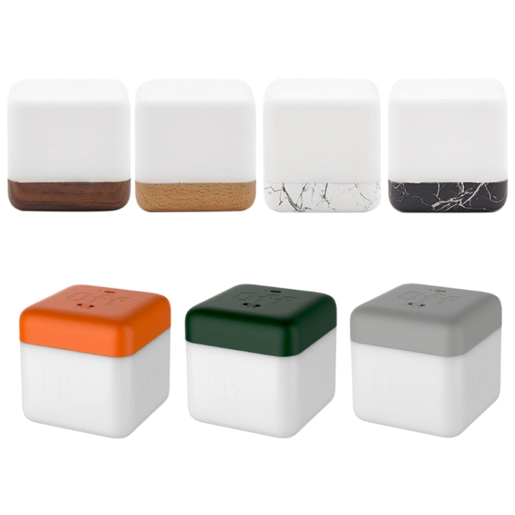 Square Flip Polyhedral Timing Night Light(Green)