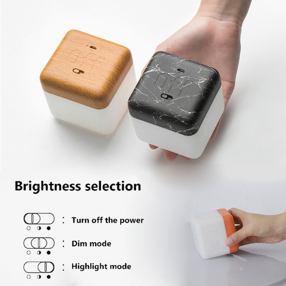 Square Flip Polyhedral Timing Night Light(Green)