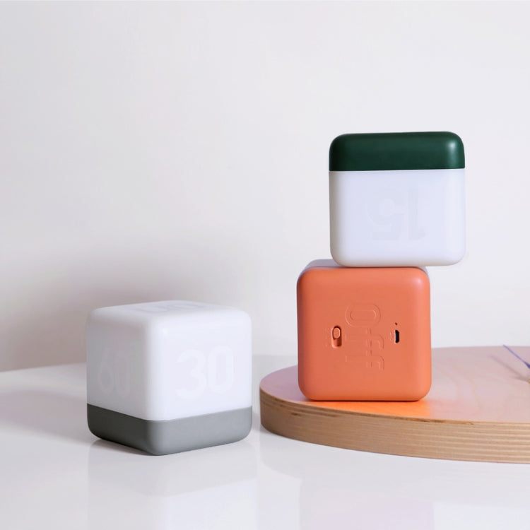Square Flip Polyhedral Timing Night Light(Green)