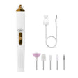 BZX5 5 In 1 USB Nail Polisher Peeling Manicure(Silver White) - Nail Art Equipment by PMC Jewellery | Online Shopping South Africa | PMC Jewellery | Buy Now Pay Later Mobicred