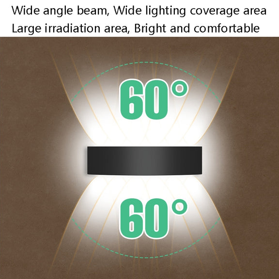 10 LEDs Garden Aluminum Double Head Wall Light(White Light)