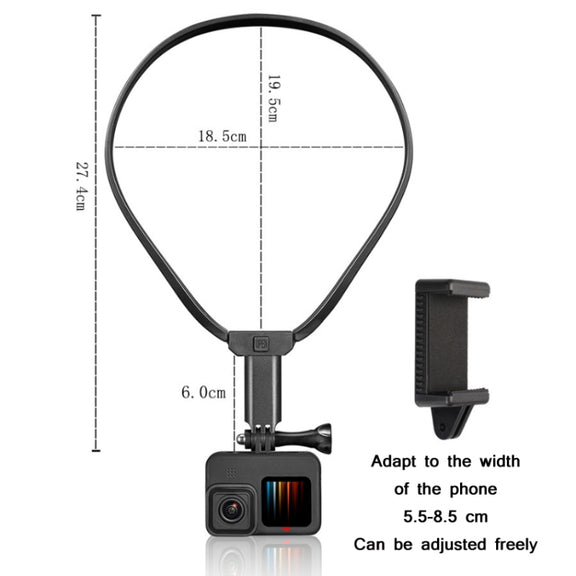 Action Camera Neck-hanging Bracket(Black)