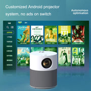 M1 Home Commercial LED Smart HD Projector, Specification: AU Plug(Phone with Screen Version)