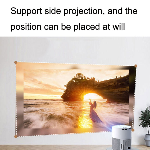 M1 Home Commercial LED Smart HD Projector, Specification: AU Plug(Phone with Screen Version)
