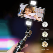 Mobile Phone Tripod Bluetooth Remote Control Live Selfie Stick, Specification: P96D Single Light